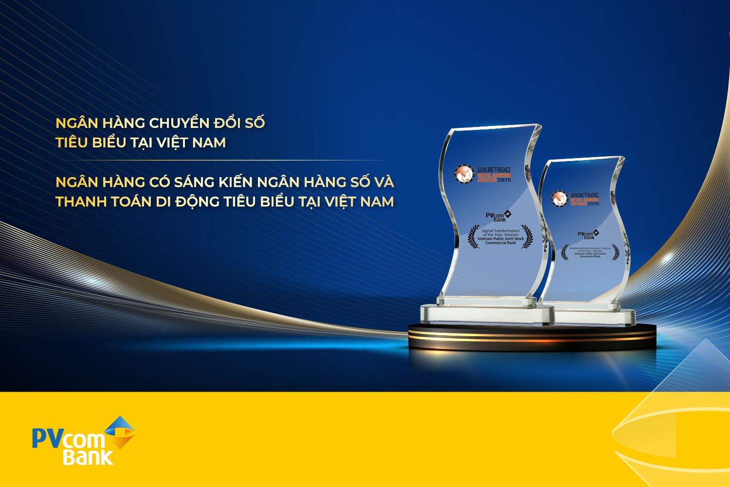 Ảnh minh họa 1: PVcomBank được vinh danh với hai giải thưởng chuyển đổi số uy t&iacute;n của Tạp ch&iacute; Asian Banking & Finance (ABF)