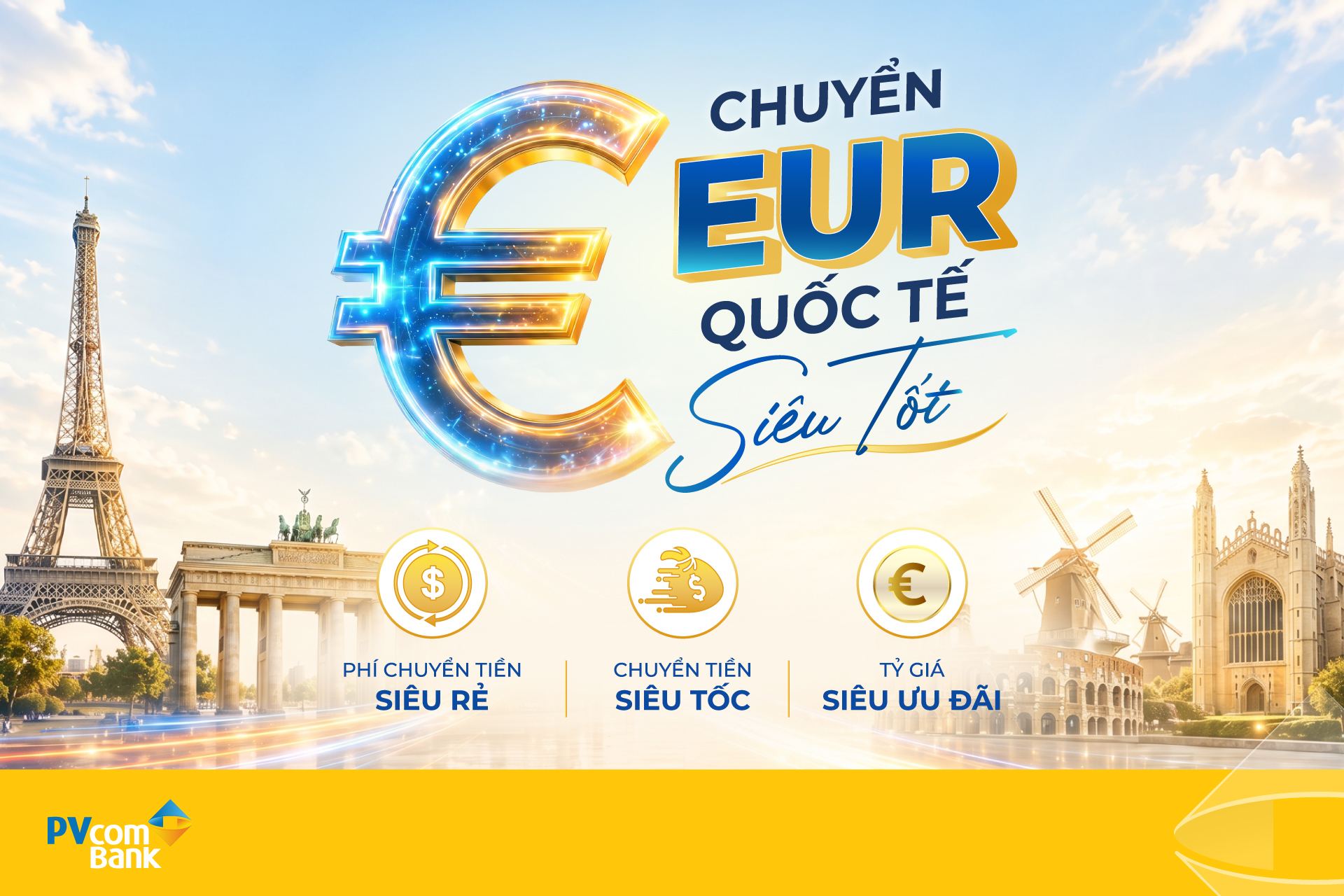 ảnh minh họa chuyền tiền Euro